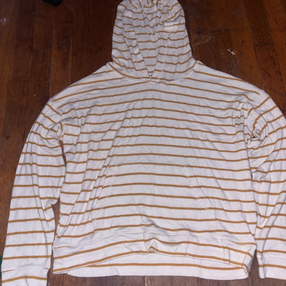 American Eagle Outfitters Soft & Sexy Plush Hoodie in Cream and Tan
